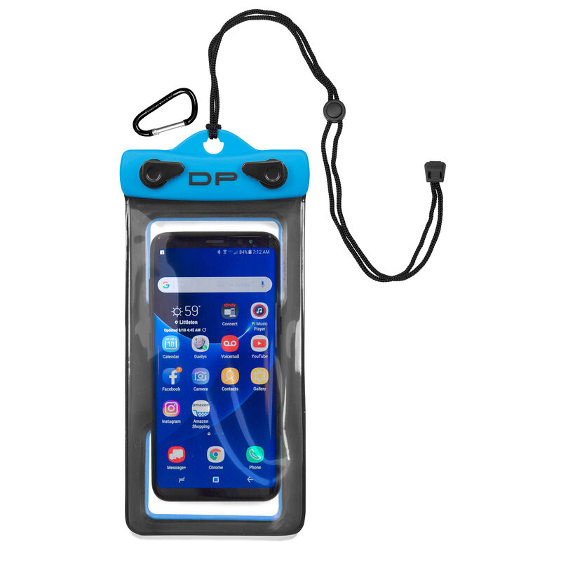 Dry Pak Floating Waterproof Cell Phone Case, 4" x 7", Electric Blue image number 1